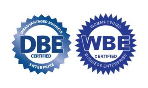 DBE and WBE Certification logo